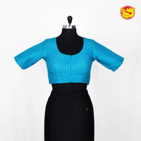 Blue Designer Readymade Sequence Blouse - Thenianantham