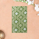 GREEN WITH WHITE  LINEN JACQUARD  SAREES