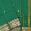 Dark Green Pure Chettinad Cotton Saree without Blouse