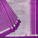 Purple Yuvana Gold Zari Border  Semi Soft Silk Saree