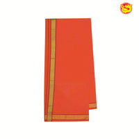 Orange Men's Dhoti - Thenianantham