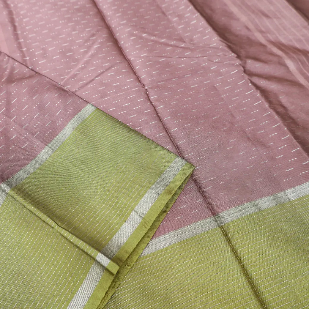 Onion Pink With Pista Green Arani Silk Saree