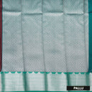 Wine purple With Green  Silk Cotton Saree