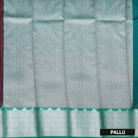 Wine purple With Green  Silk Cotton Saree