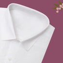 White Cotton Readymade Shirt for Men