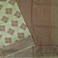 Pale Green Colour Fancy Weaving Saree