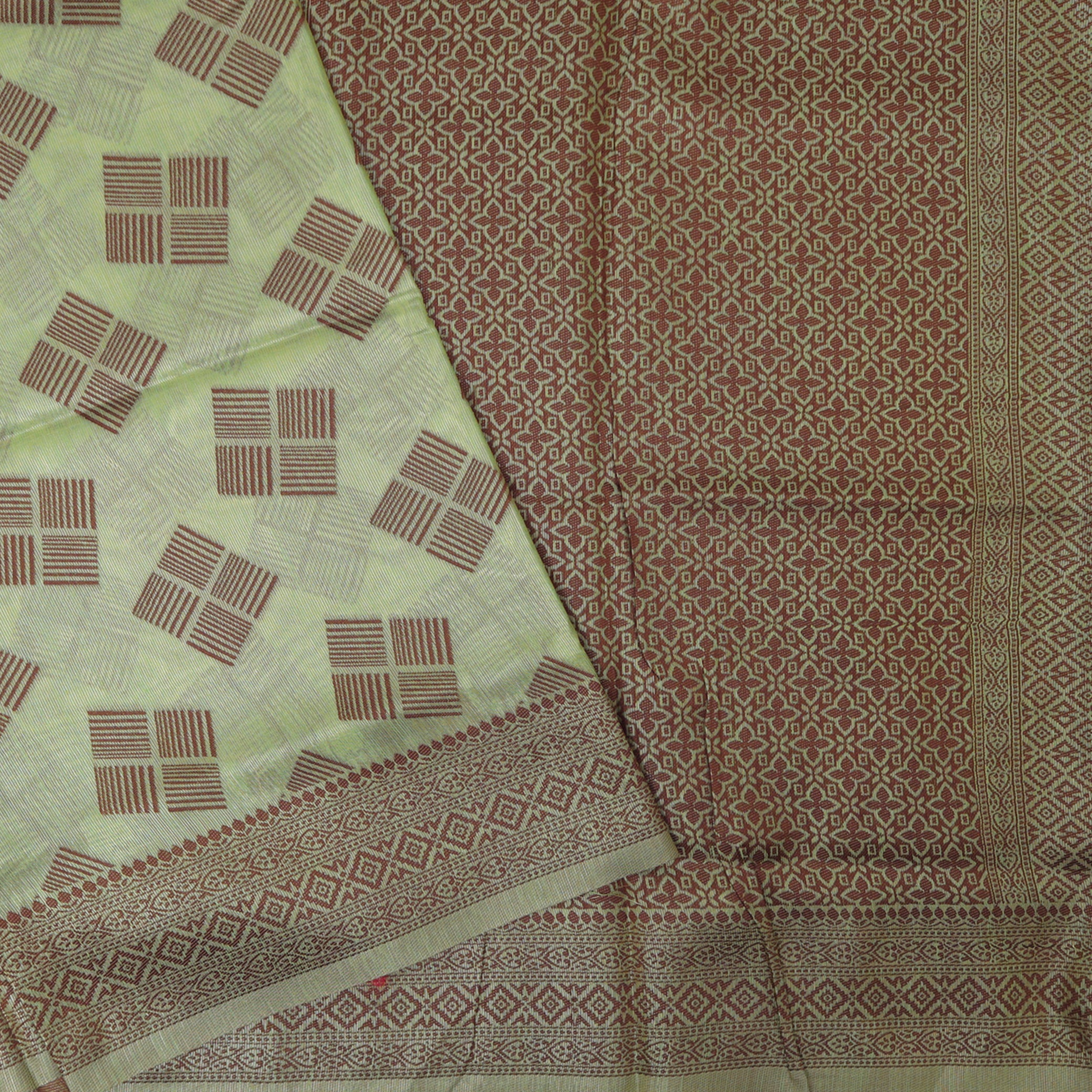 Pale Green Colour Fancy Weaving Saree