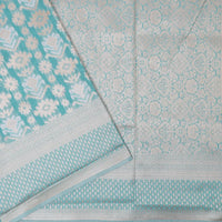 Sea Blue Fancy Weaving Saree