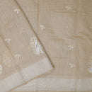 Sandal Color Linen Cotton Saree