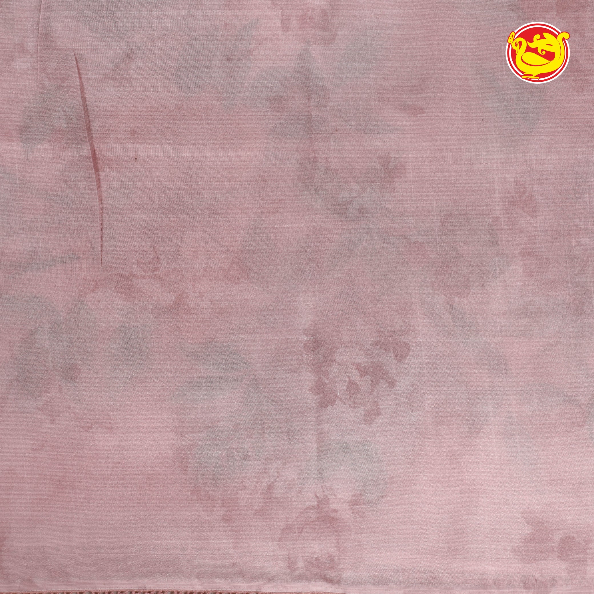 Light pink organza silk saree with digital prints