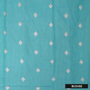 Sea Blue Fancy Weaving Saree