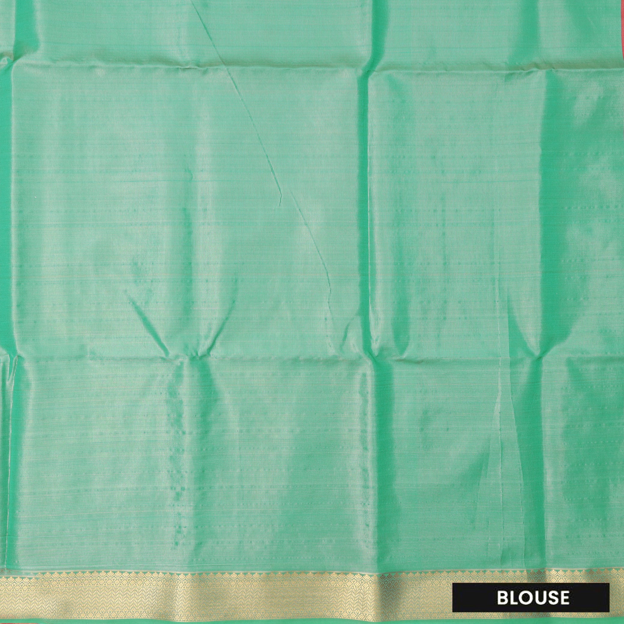 peach and sea green Tissue Silk Saree
