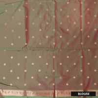 Green With Light Brown Soft Silk Saree