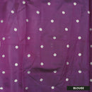 LIGHT PINK WITH PURPLE LITCHI SILK