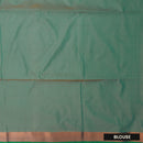 Lavender with rama Green Soft Silk Saree