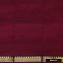 Peacock Blue With Maroon Premium Quality Kalyani Cotton Saree