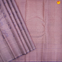 Lilac colour pure Kanchipuram silk saree - Thenianantham