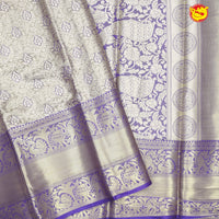 Gold with Lavender Traditional Soft Silk Saree - Thenianantham