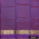 Navy Blue With Purple Gold Zari Yuvana Semi Soft Silk Saree