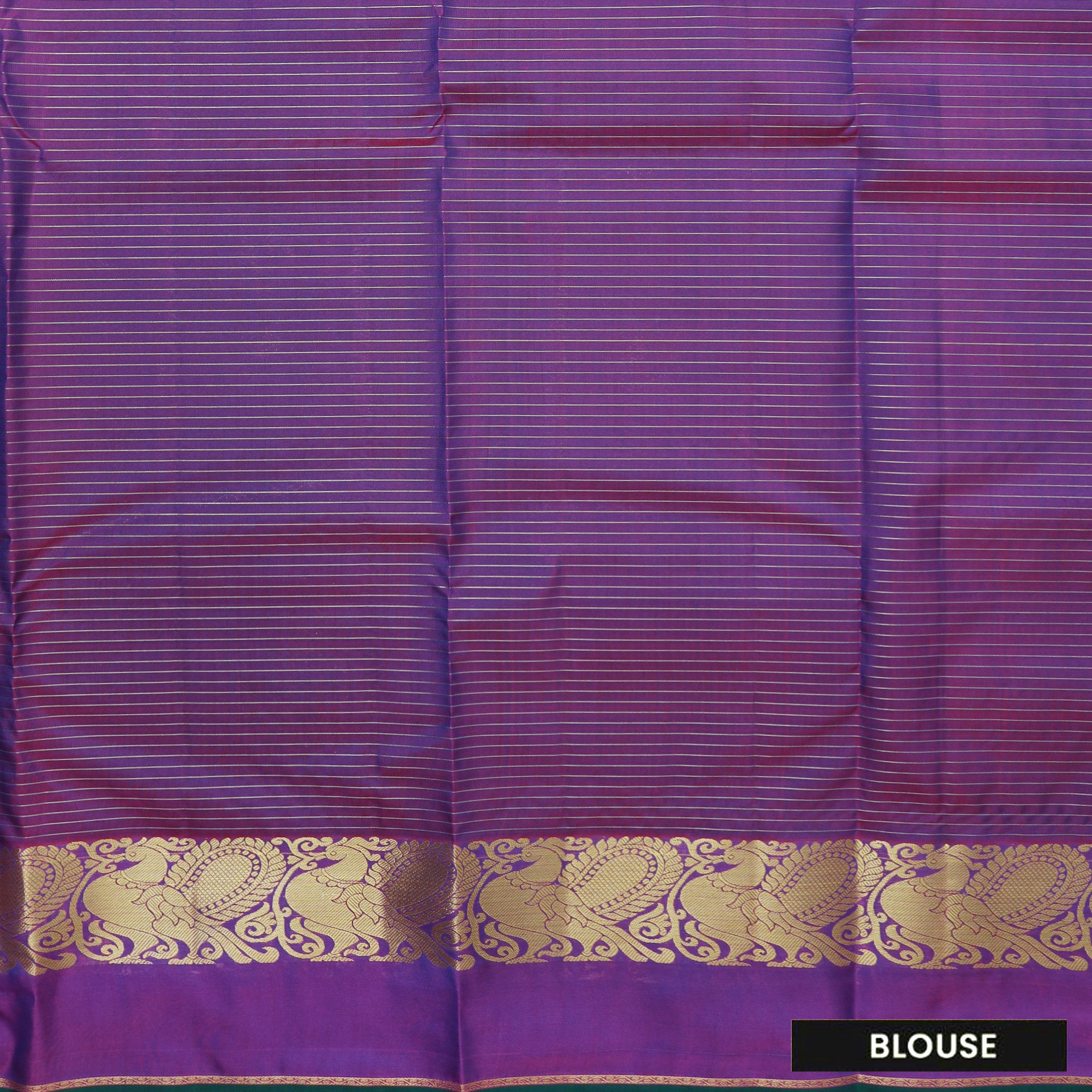 Navy Blue With Purple Gold Zari Yuvana Semi Soft Silk Saree