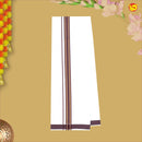 Maroon With White Readymade Shirt And Matching Border Dhoti Set for Men