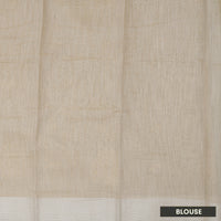 Sandal Color Linen Cotton Saree