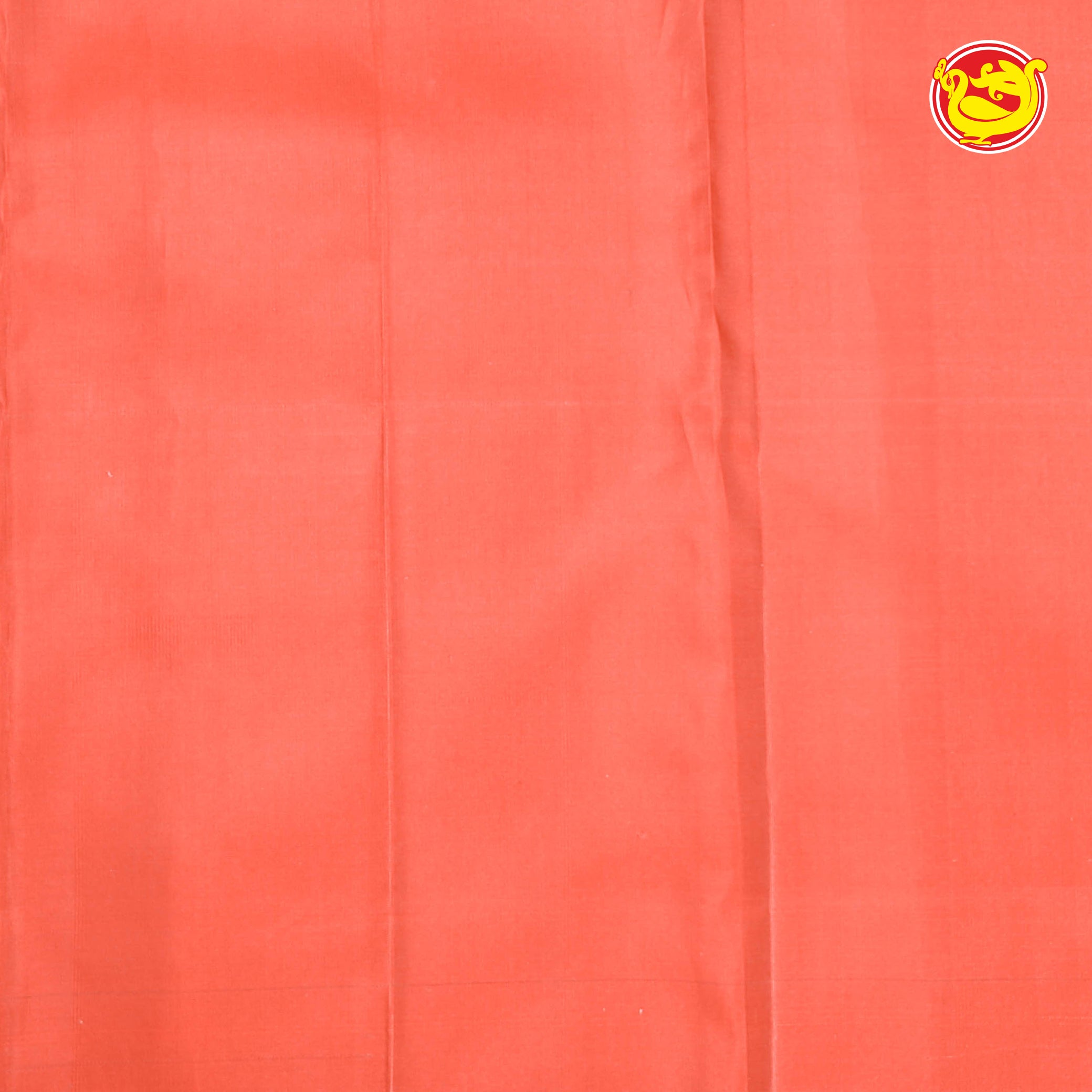 Light pink pure Adani silk saree with orangish pink pallu