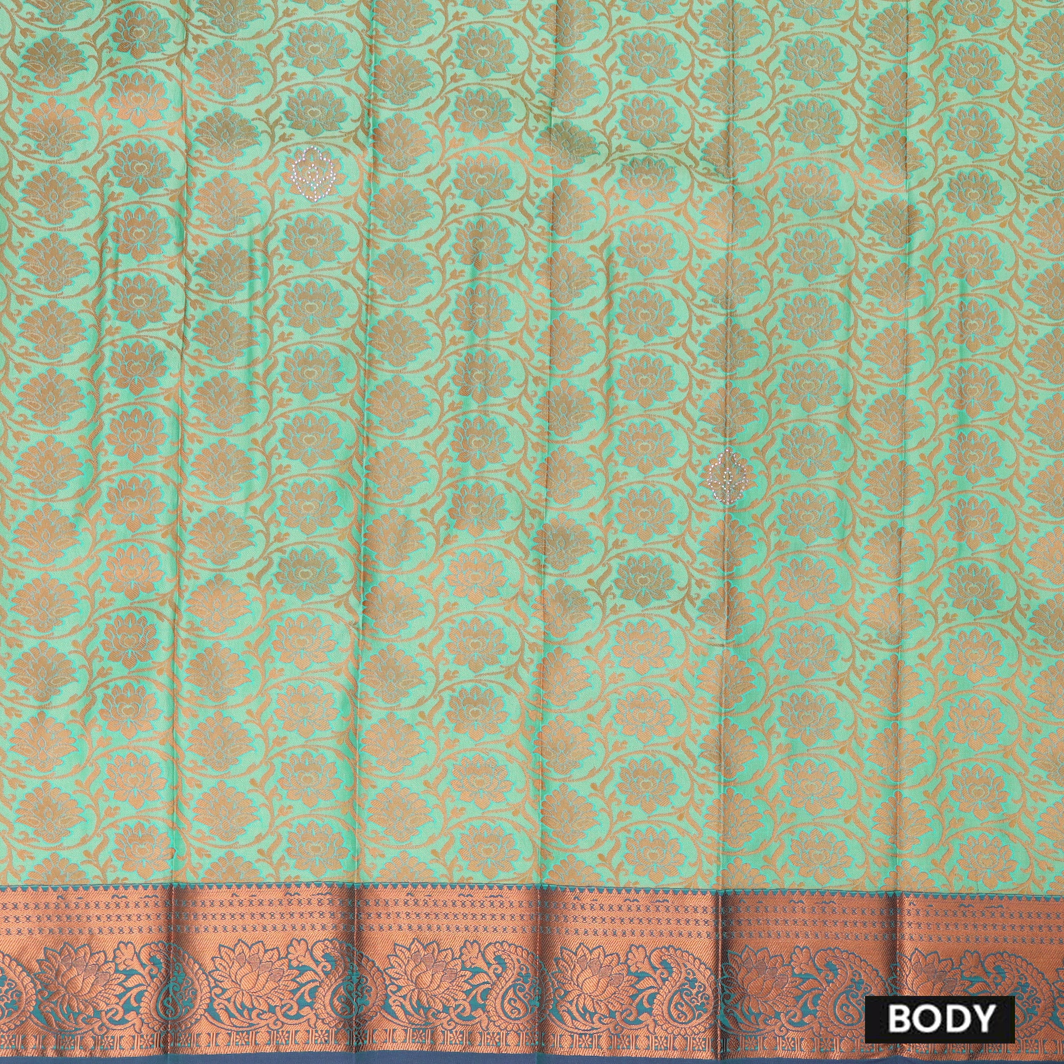 Green with Pink  Art Silk Saree