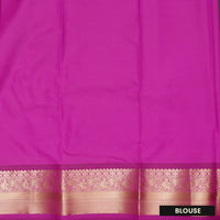 Green and Magenta Soft Silk Saree