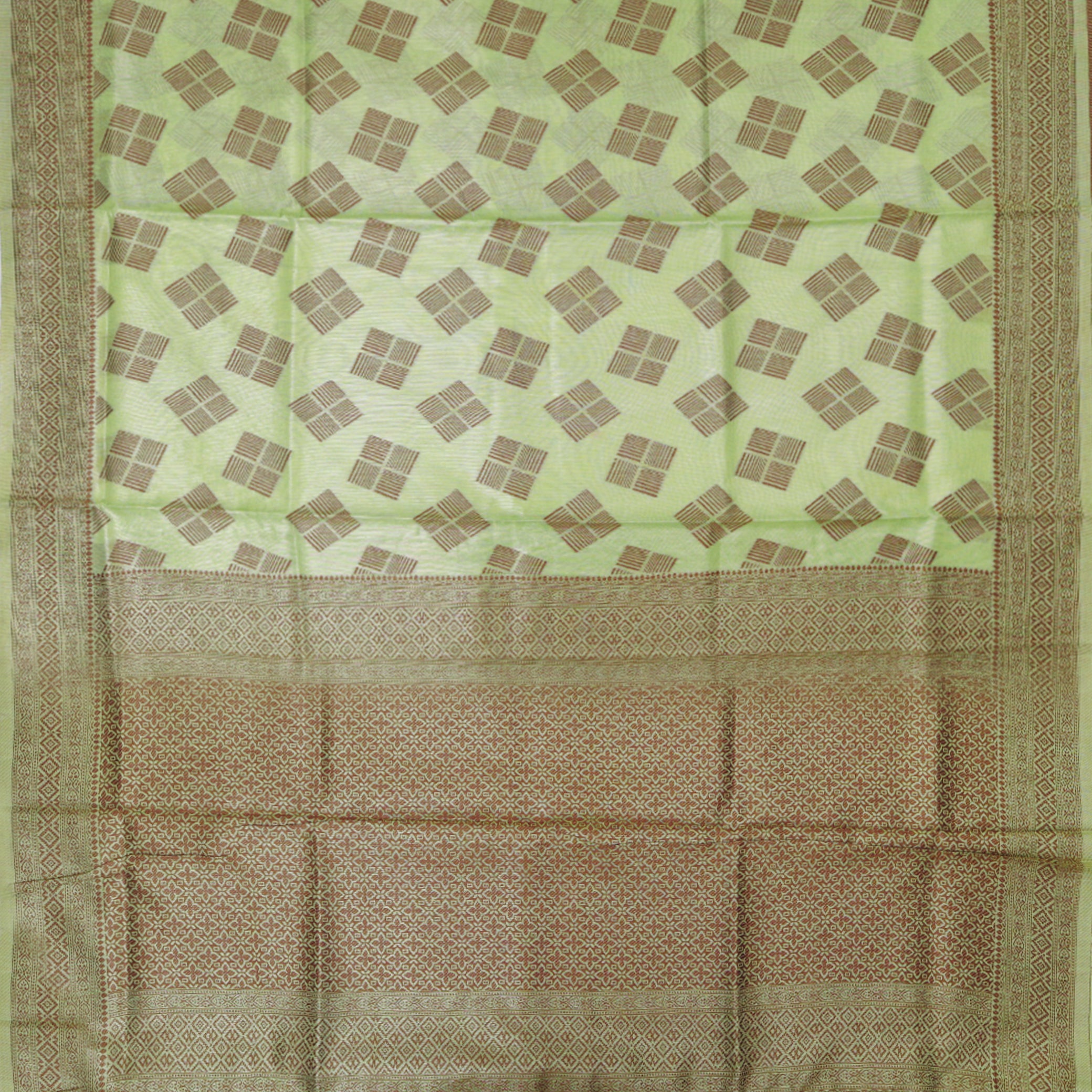 Pale Green Colour Fancy Weaving Saree