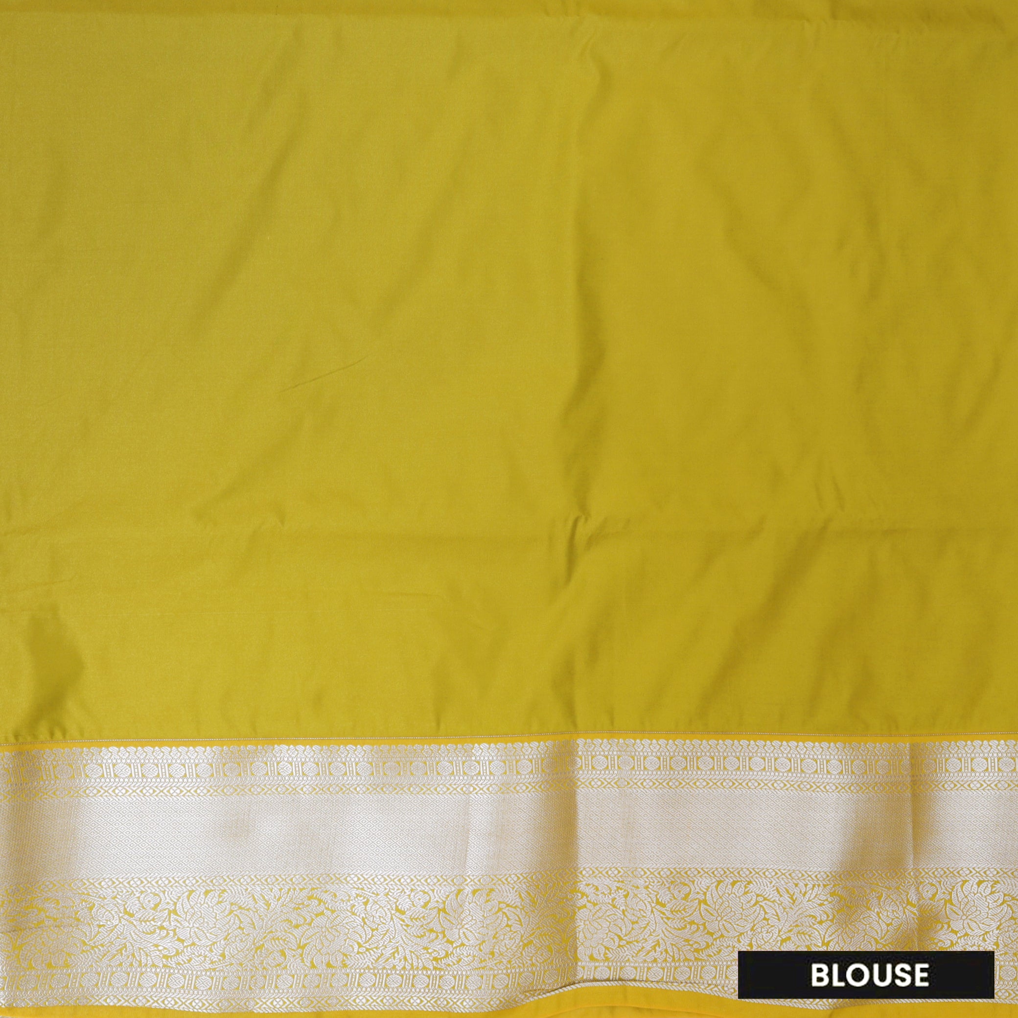 Blue with Lime Yellow Soft Silk Saree