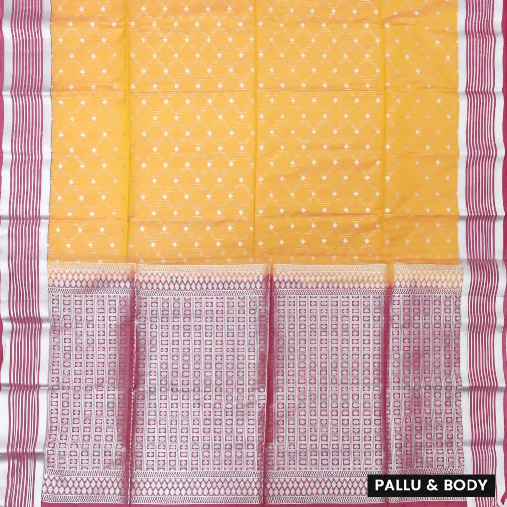 ORANGE with LIGHT PURPLE Soft Silk Saree