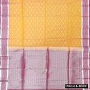 ORANGE with LIGHT PURPLE Soft Silk Saree