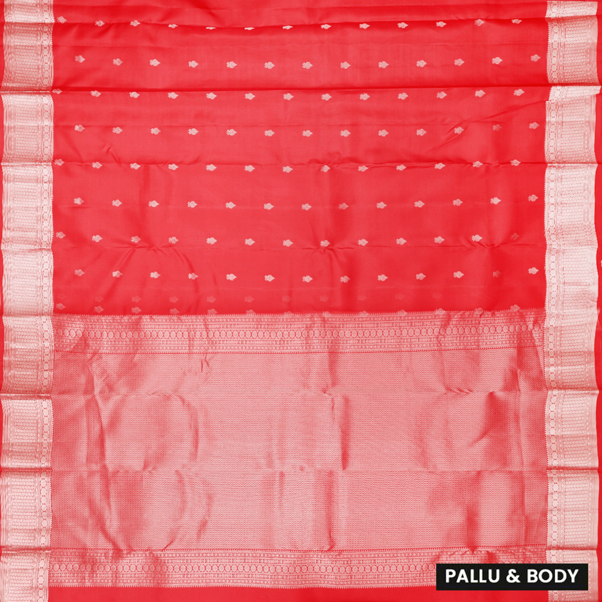 Red Colour Gold Zari Yuvana Semi Soft Silk Saree