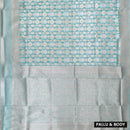 Sea Blue Fancy Weaving Saree