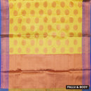 Yellow Colour Fancy Weaving Saree