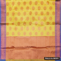 Yellow Colour Fancy Weaving Saree