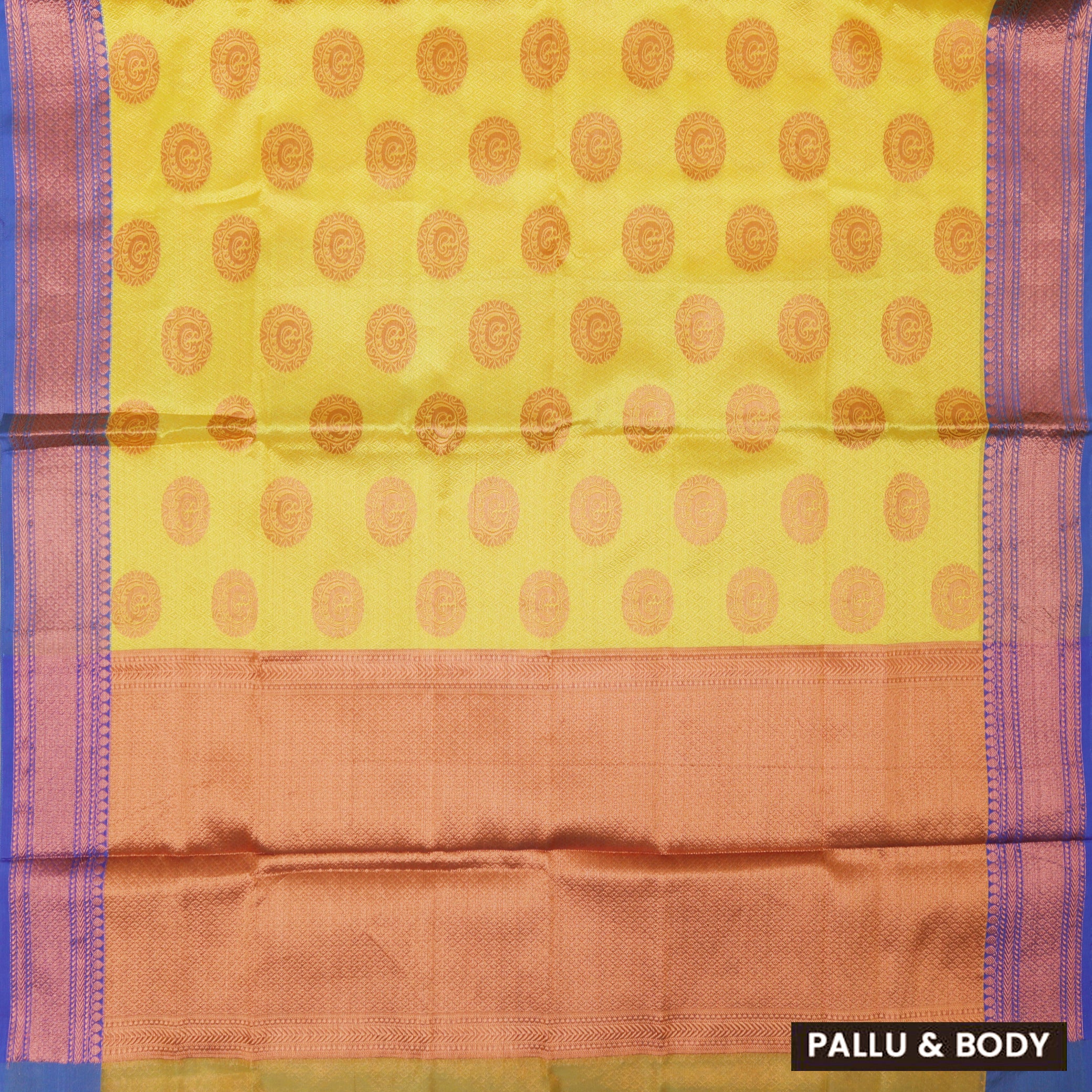 Yellow Colour Fancy Weaving Saree