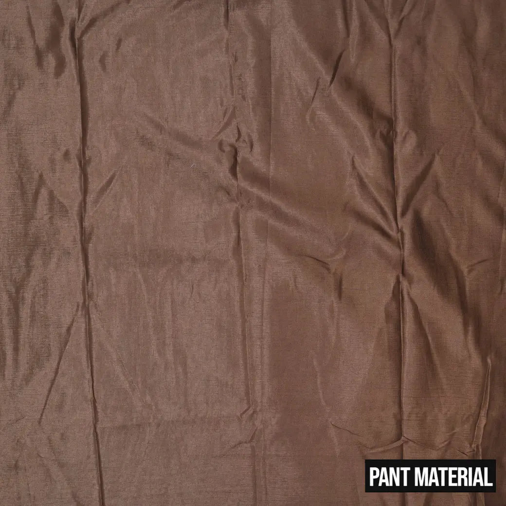 Deep Blue with Cocoa Brown Ladies Cotton Chudithar Set Material
