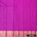 Green with Pink  Art Silk Saree
