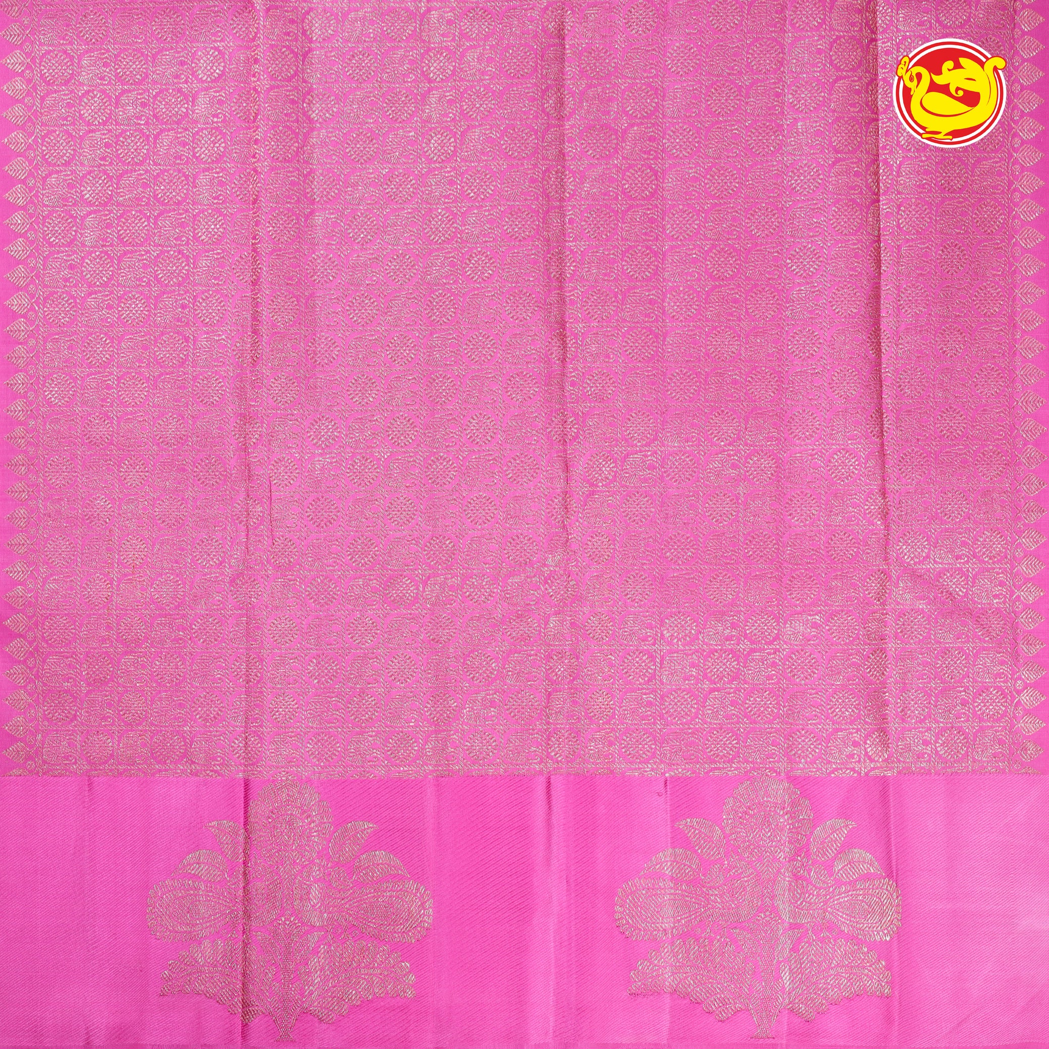 Sandal Soft Silk Sarees With Light Pink Pallu