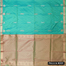 Green With Light Brown Soft Silk Saree