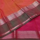Orange With Pink  Gold Zari Yuvana Semi Soft Silk Saree