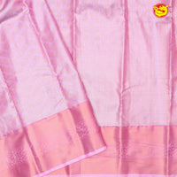 Light pink semi bridal silk saree