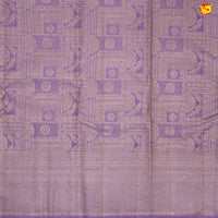 Lilac colour pure Kanchipuram silk saree - Thenianantham