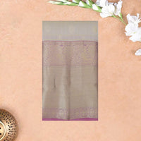 POWDERY GOLD  with LIGHT PINK Traditional Soft Silk Saree