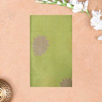 Green Colour Fancy Weaving Saree