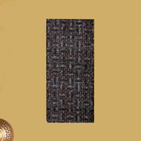 Black with Brown and White flower design Cotton Printed Lungi