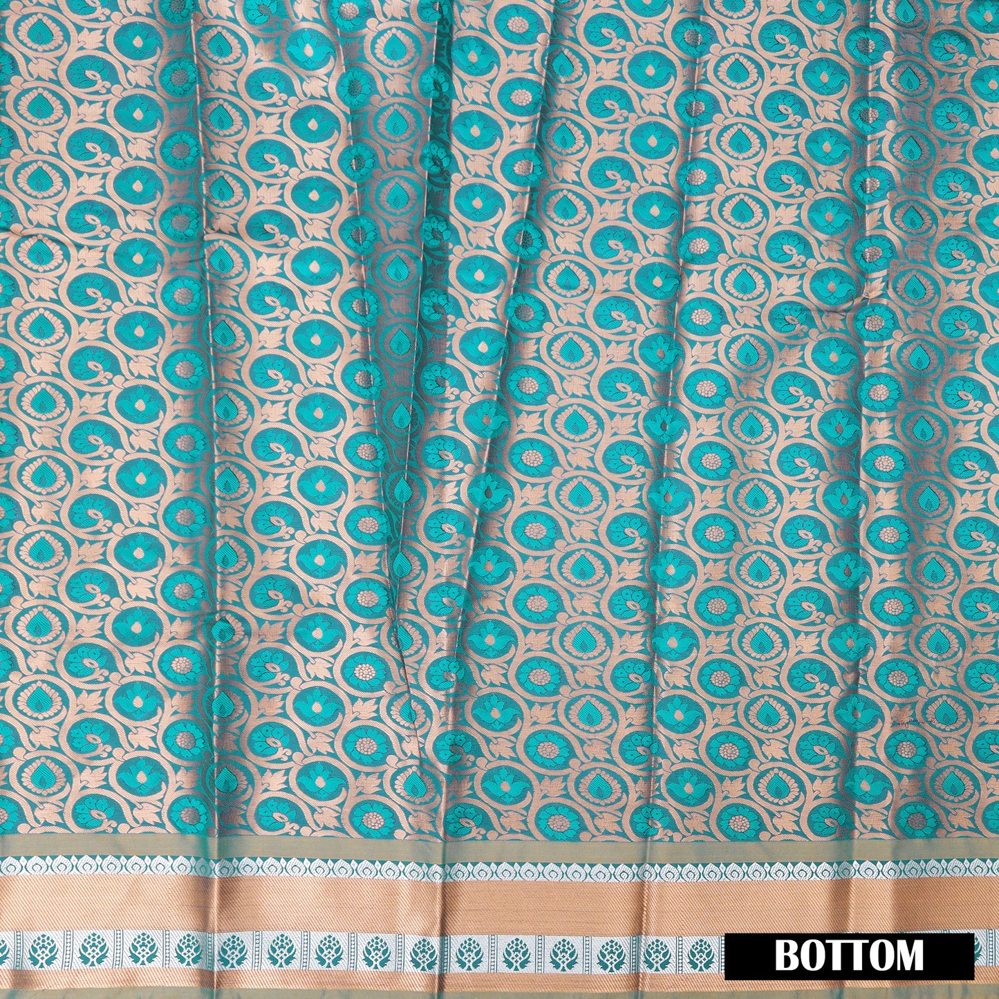 Green Color Art pattu Pavadai Material