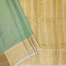 Pastel Green with Gold Tissue Semi Silk Saree